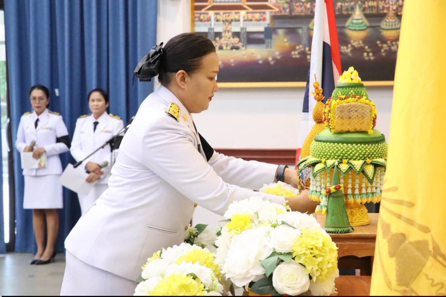 title - นางสาวอมรรัตน์ แขวงโสภา ปฏิรูปที่ดินจังหวัดพระนครศรีอยุธยา ปฏิบัติหน้าที่ในตำแหน่งผู้อำนวยการศูนย์ส่งเสริมและพัฒนาอาชีพเสริมนอกภาคการเกษตร(ศพส.) เป็นประธานในพิธีถวายสัตย์ปฏิญาณเพื่อเป็นข้าราชการที่ดีและพลังของแผ่นดิน เนื่องในโอกาสมหามงคลเฉลิมพระชนมพรรษา พระบาทสมเด็จพระปรเมนทรรามาธิบดีศรีสินทร มหาวชิราลงกรณ พระวชิรเกล้าเจ้าอยู่หัว 28 กรกฎาคม 2569